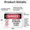 Signmission Diesel Fuel No Smoking No Open Flames Danger Sign, Vinyl Decal, 24in W x 18in L, 2PK OS-2PACK-DS-D-1824-L-1124 - alternate 3